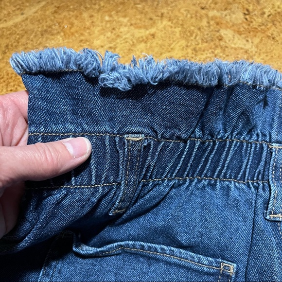 Tinseltown Denim Paperbag Raw Edge Waist Buttonfly Hi-Rise Skinny Jeans Sz 5/27 - Picture 10 of 16